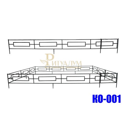 Оградка 001 Миллерово — ritualum.ru